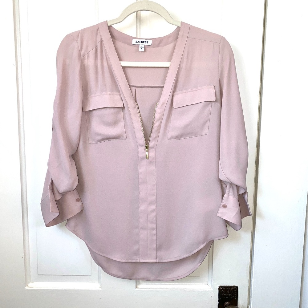 Express Zip Up Blouse
